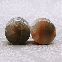 Load image into Gallery viewer, 3/4&quot; (19mm) Black Moonstone plugs
