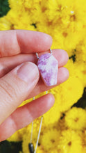 Load and play video in Gallery viewer, Fluorite coffin pendant
