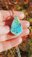 Load and play video in Gallery viewer, Indonesian Opalized Wood necklace
