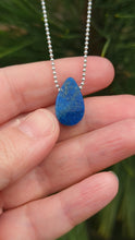 Load and play video in Gallery viewer, Lapis Lazuli raindrop pendant
