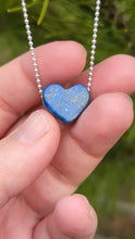 Load and play video in Gallery viewer, Lapis Lazuli heart pendant #2
