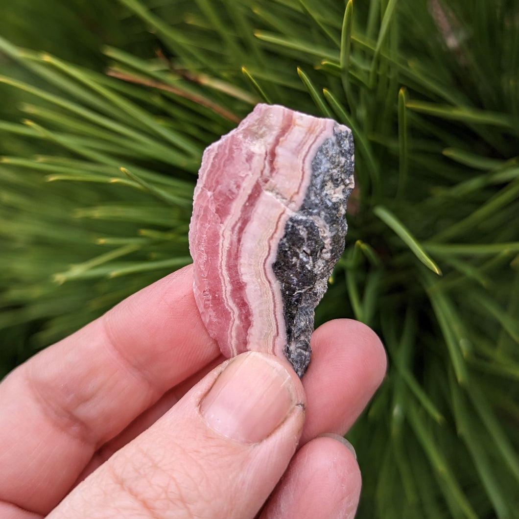 Rhodochrosite from Argentina slice - small