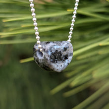 Load image into Gallery viewer, Larvikite heart pendant
