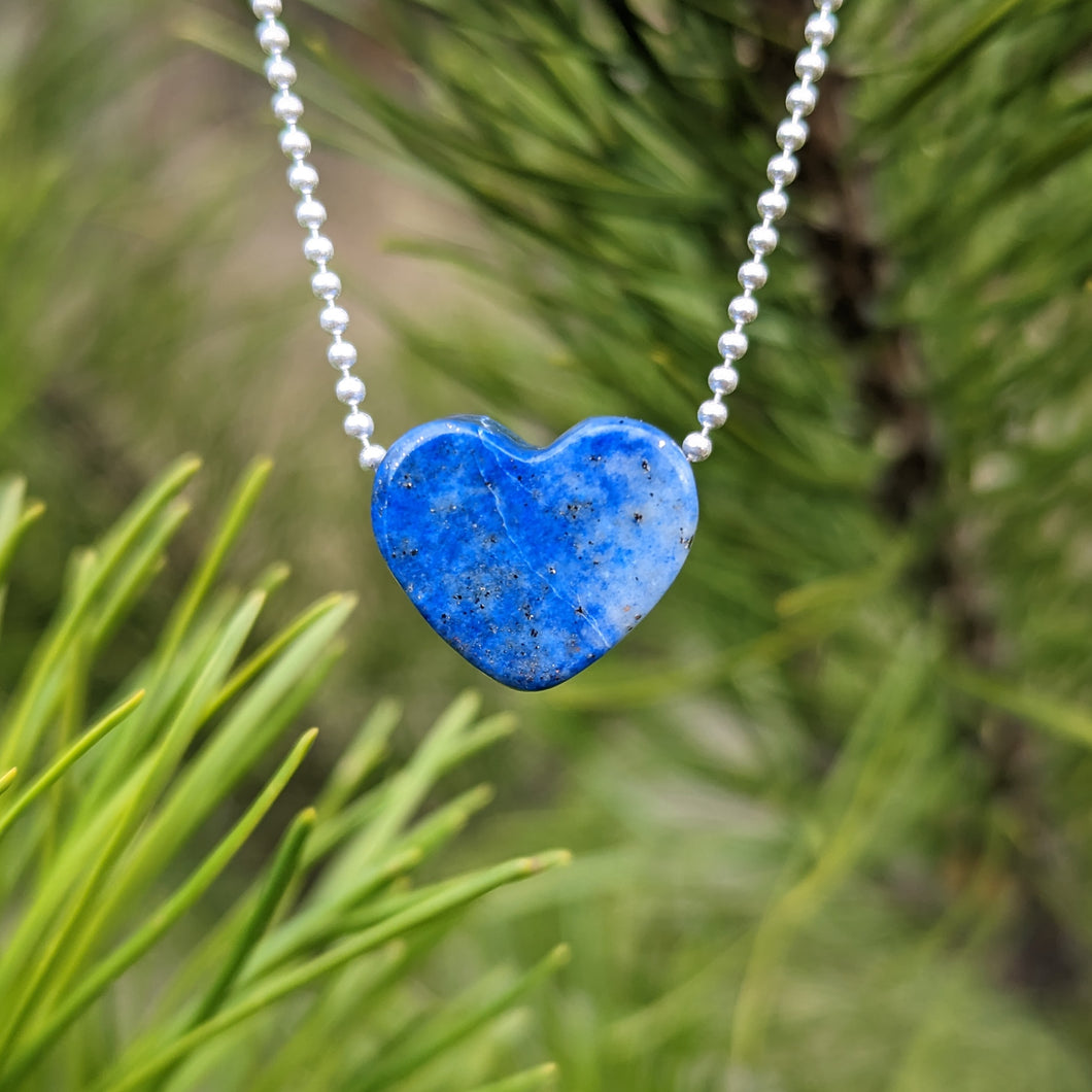Lapis Lazuli heart pendant #1