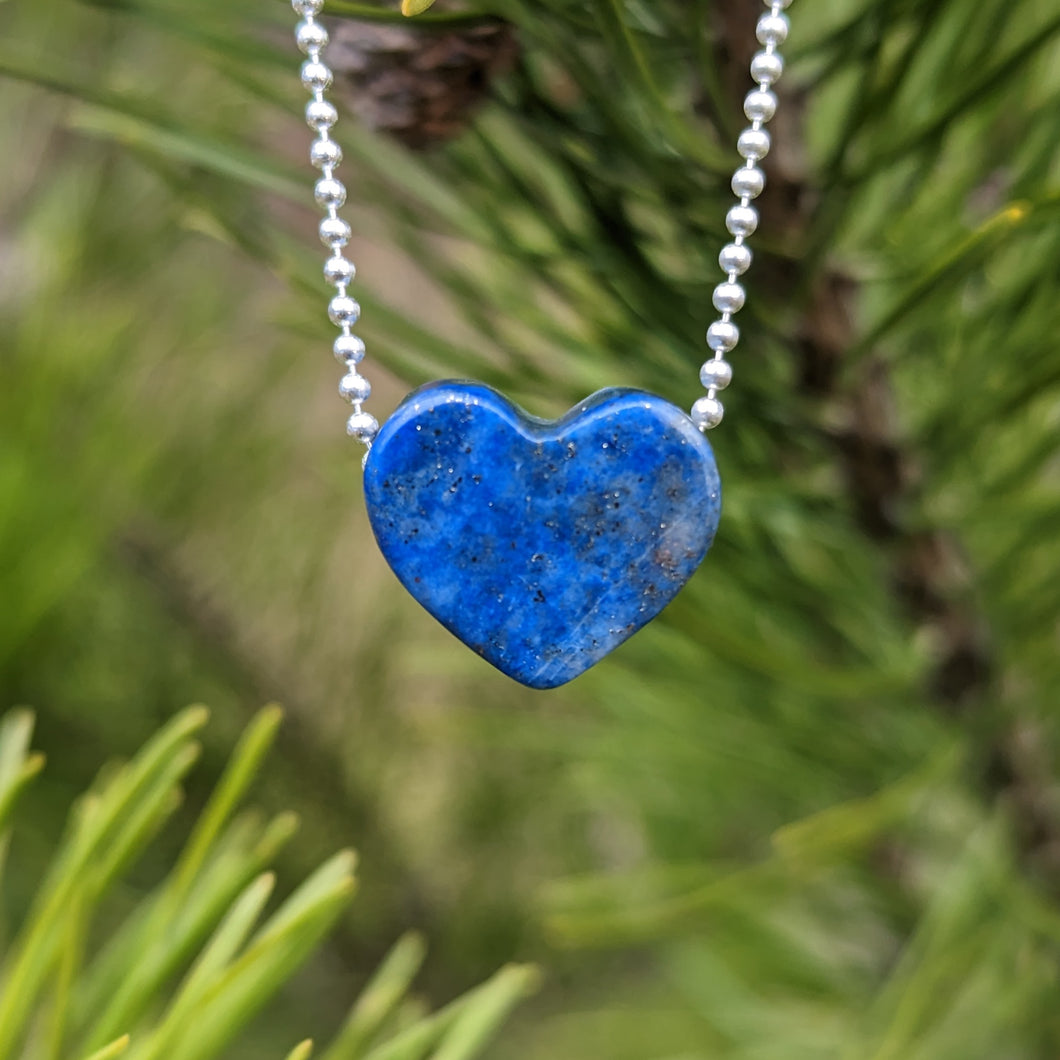 Lapis Lazuli heart pendant #2