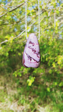 Load and play video in Gallery viewer, Large Sugilite heart pendant
