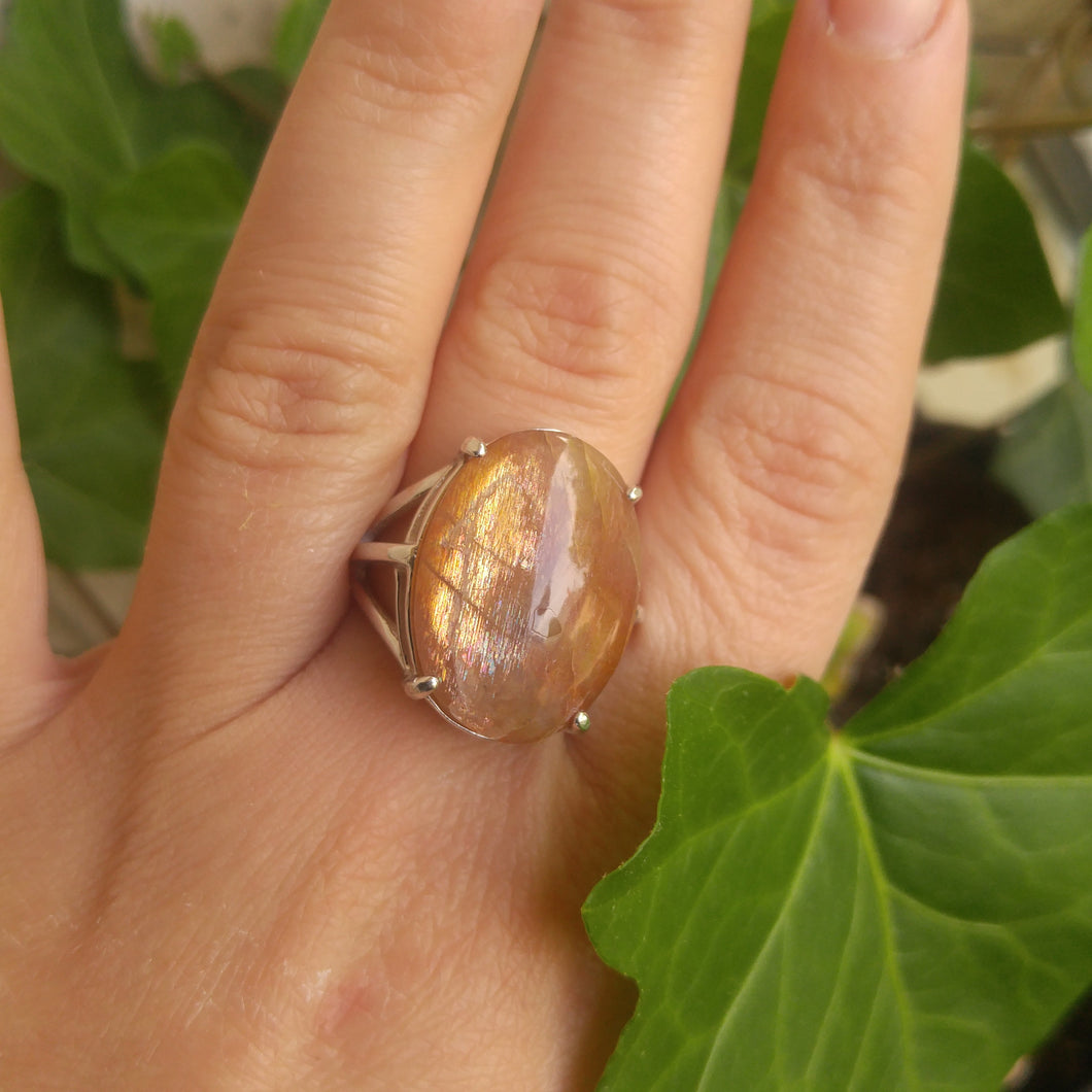 Sunstone ring size 10