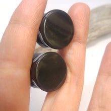 Load image into Gallery viewer, 3/4&quot; Rainbow Obsidian ear plugs
