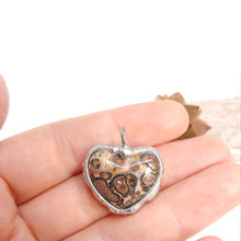 Indlæs billede til gallerivisning Leopardskin Jasper heart necklace
