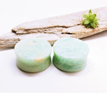 Load image into Gallery viewer, 1&quot; Amazonite plugs
